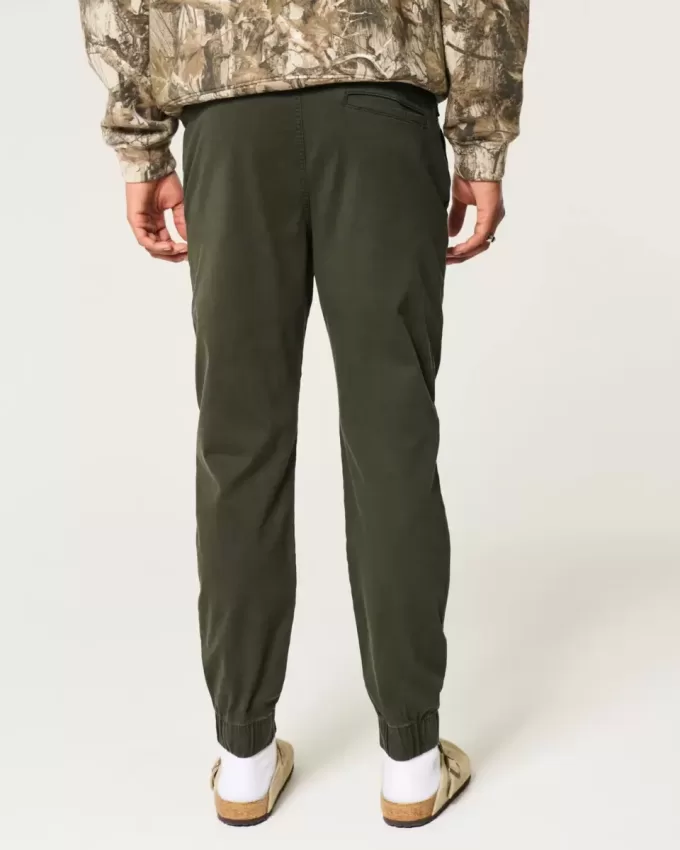 Pantaloni da jogging in twill rilassati