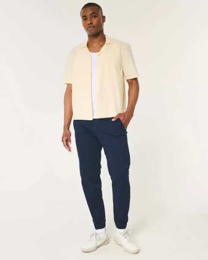 Pantaloni da jogging in twill rilassati
