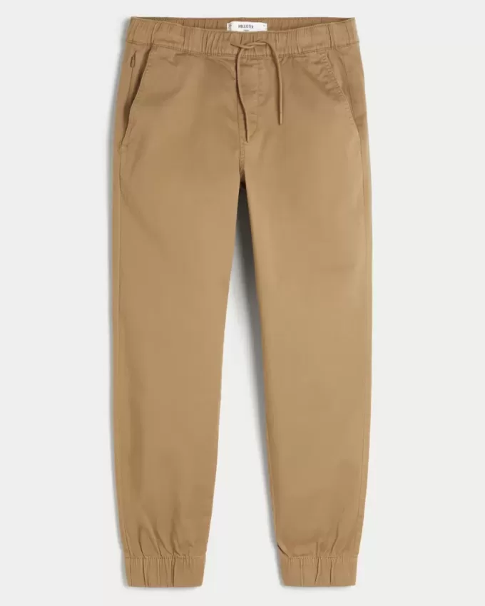 Pantaloni da jogging in twill rilassati