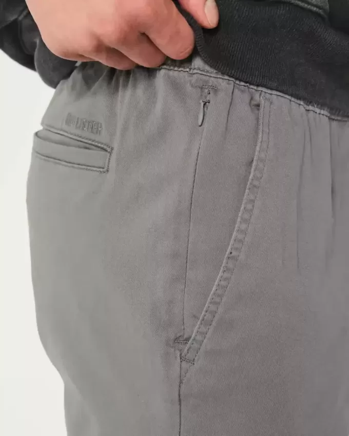Pantaloni da jogging in twill rilassati