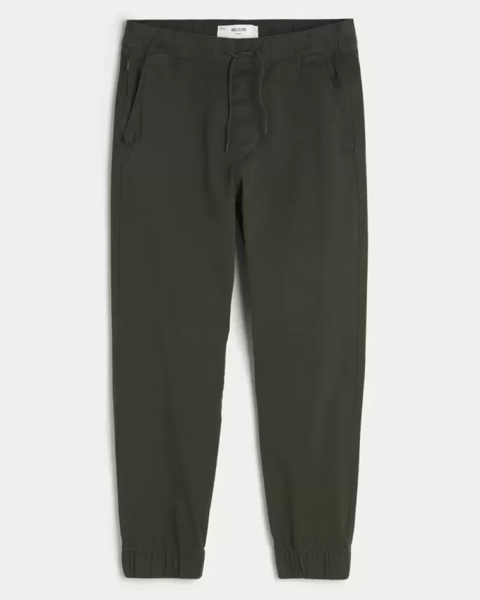 Pantaloni da jogging in twill rilassati