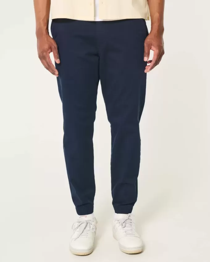 Pantaloni da jogging in twill rilassati