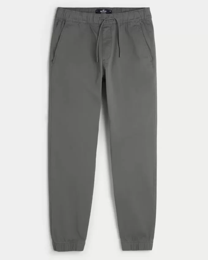 Pantaloni da jogging in twill rilassati