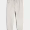 Pantaloni da jogging in twill rilassati