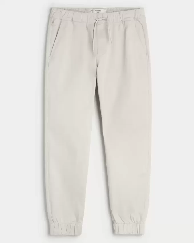 Pantaloni da jogging in twill rilassati