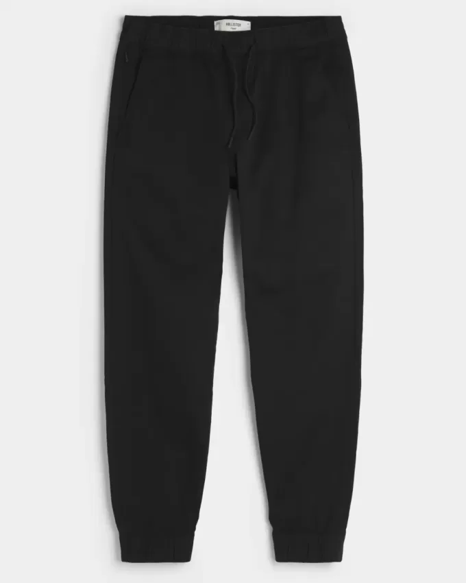 Pantaloni da jogging in twill rilassati
