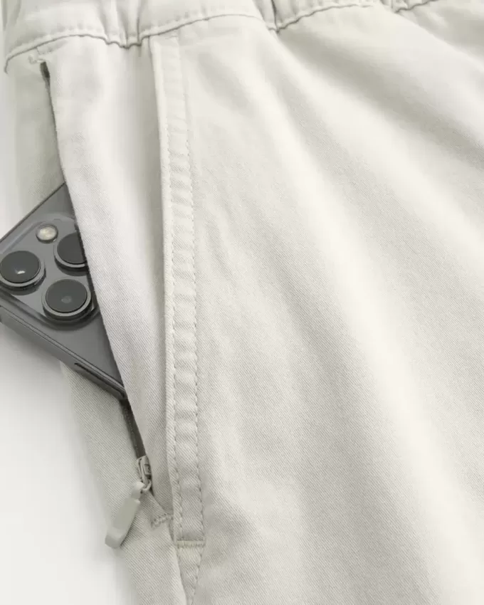 Pantaloni da jogging in twill rilassati