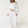 Pantaloni da jogging larghi in pile