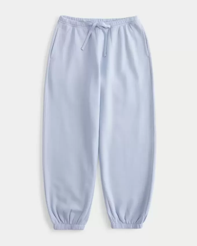 Pantaloni da jogging larghi in pile