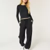 Pantaloni da jogging larghi in pile