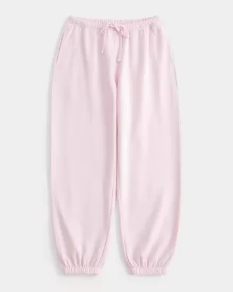 Pantaloni da jogging larghi in pile