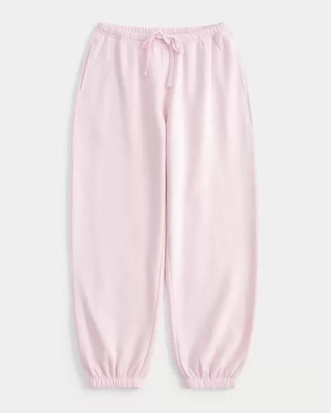 Pantaloni da jogging larghi in pile Pantaloni da jogging larghi in pile