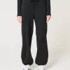 Pantaloni da jogging larghi in pile