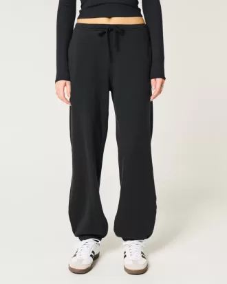 Pantaloni da jogging larghi in pile