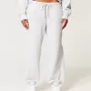 Pantaloni da jogging larghi in pile