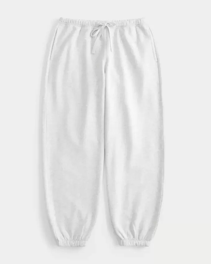 Pantaloni da jogging larghi in pile