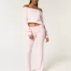 Pantaloni da notte in maglia con risvolto in vita