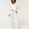 Pantaloni da notte in maglia con risvolto in vita