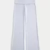 Pantaloni da notte in maglia con risvolto in vita