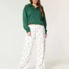 Pantaloni da pigiama comodi a gamba larga