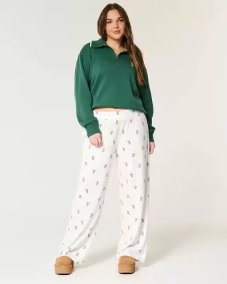 Pantaloni da pigiama comodi a gamba larga