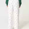 Pantaloni da pigiama comodi a gamba larga