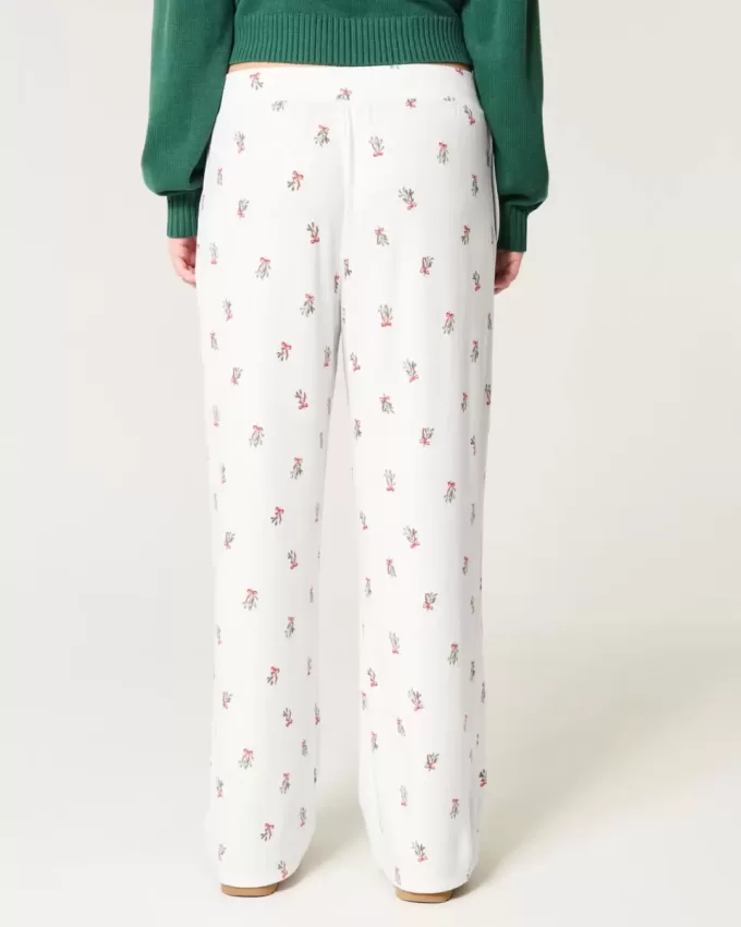 Pantaloni da pigiama comodi a gamba larga
