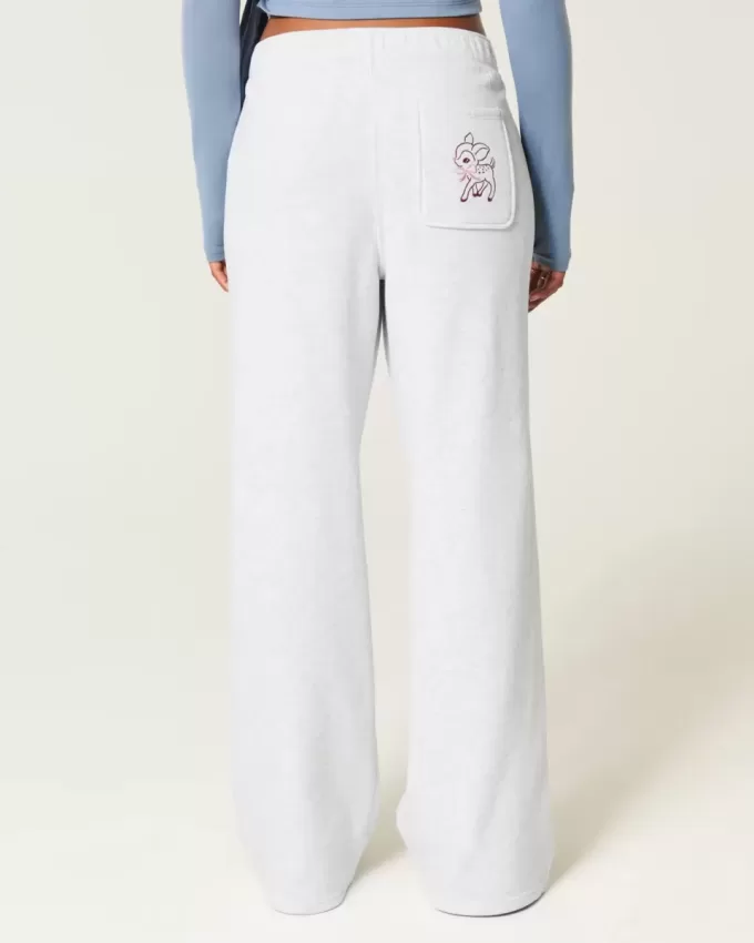 Pantaloni della tuta a gamba larga con grafica di cervi Pantaloni della tuta a gamba larga con grafica di cervi