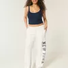 Pantaloni della tuta a gamba larga con grafica New York Pantaloni della tuta a gamba larga con grafica New York