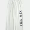 Pantaloni della tuta a gamba larga con grafica New York Pantaloni della tuta a gamba larga con grafica New York