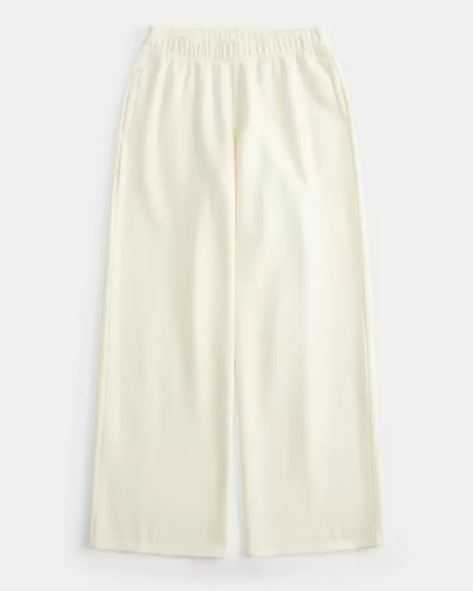 Pantaloni della tuta a gamba larga con scritta “Love You”