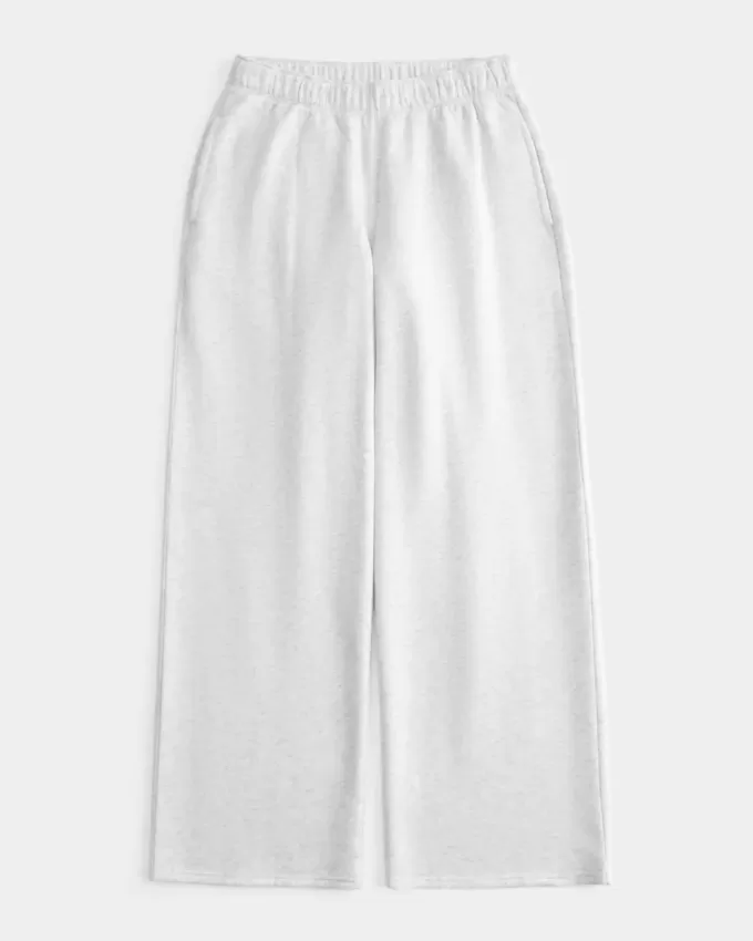 Pantaloni della tuta a gamba larga con tasca a cuore