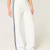 Pantaloni della tuta a righe a gamba larga Pantaloni della tuta a righe a gamba larga