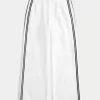 Pantaloni della tuta a righe a gamba larga Pantaloni della tuta a righe a gamba larga