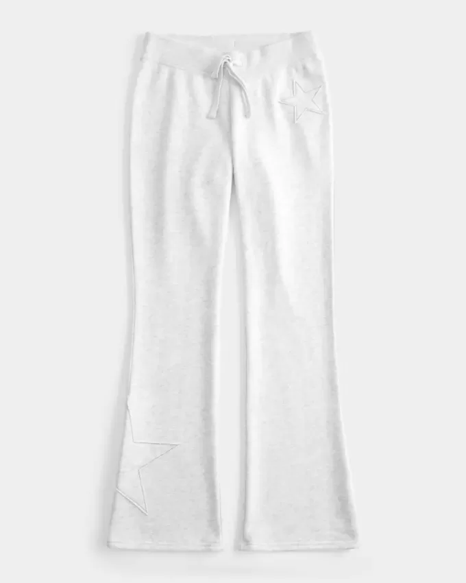 Pantaloni della tuta bootcut con grafica a stella