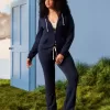 Pantaloni della tuta bootcut con grafica numerica