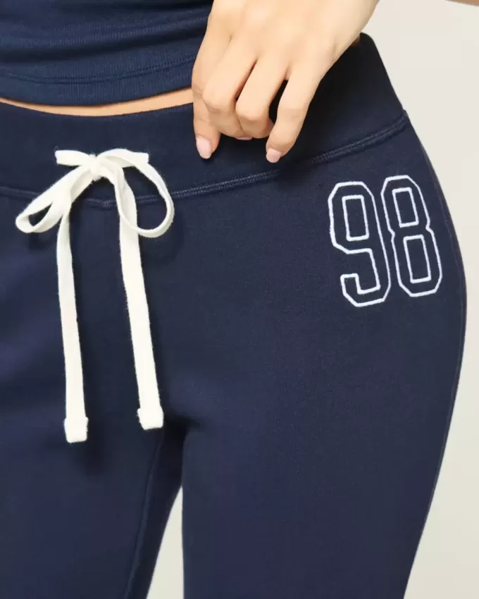 Pantaloni della tuta bootcut con grafica numerica