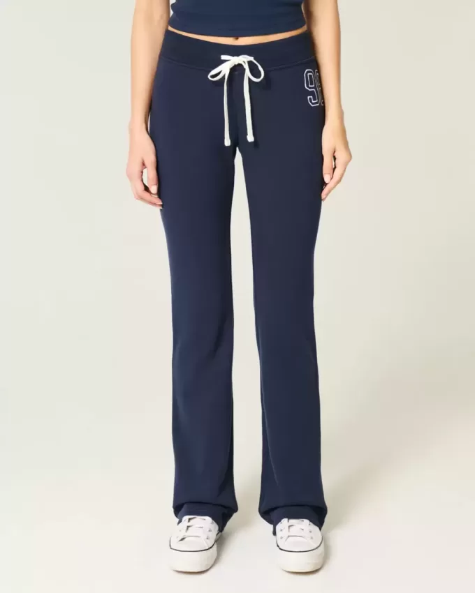 Pantaloni della tuta bootcut con grafica numerica