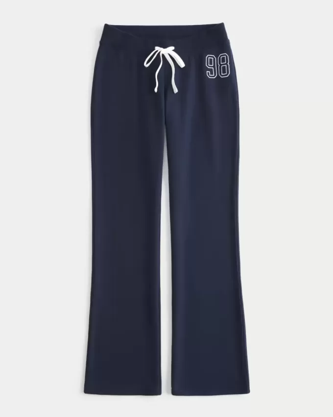 Pantaloni della tuta bootcut con grafica numerica