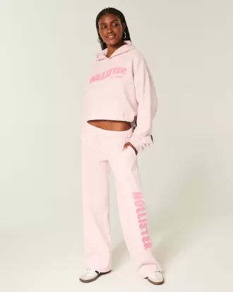 Pantaloni della tuta con logo a gamba larga