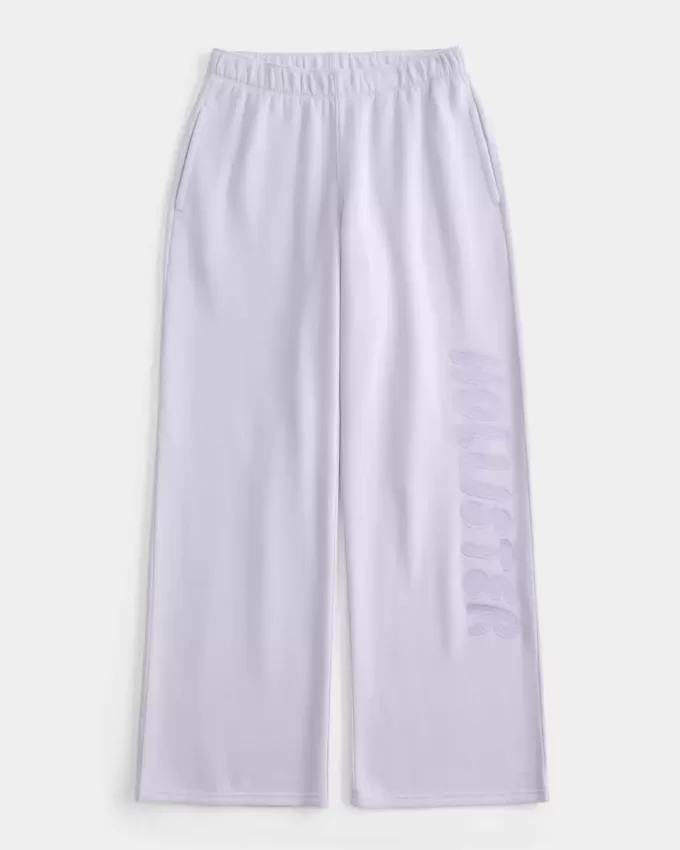 Pantaloni della tuta con logo a gamba larga