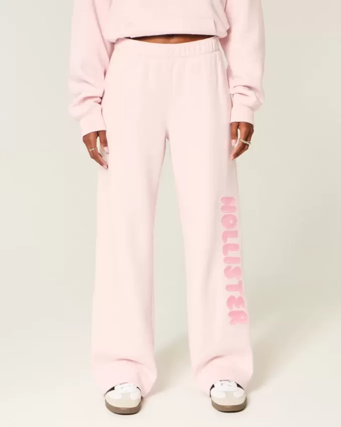 Pantaloni della tuta con logo a gamba larga