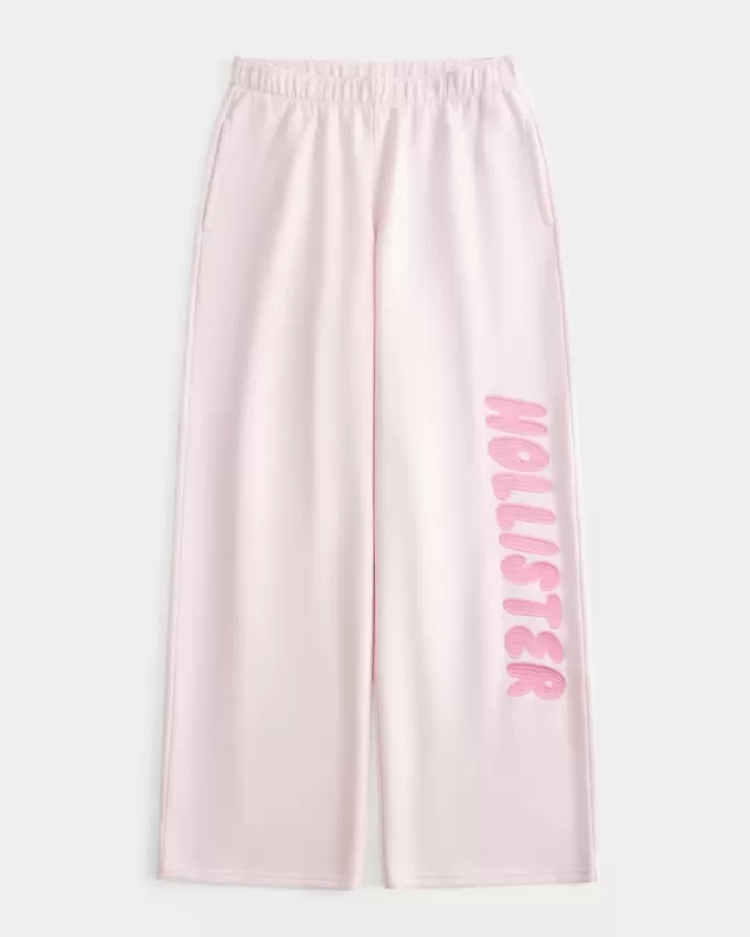 Pantaloni della tuta con logo a gamba larga