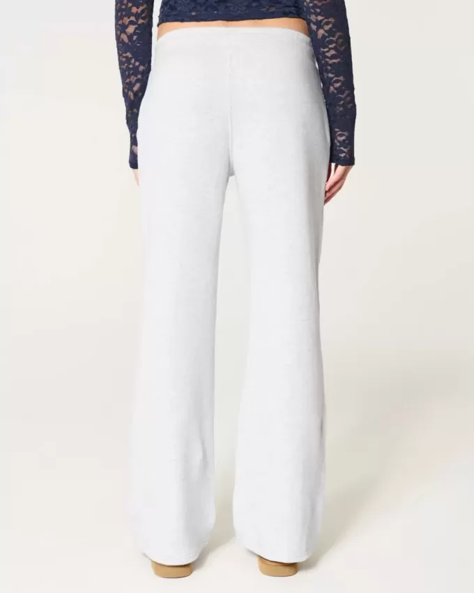 Pantaloni della tuta dritti con grafica a fiocco Pantaloni della tuta dritti con grafica a fiocco