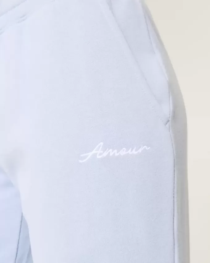 Pantaloni della tuta dritti con grafica Amour Pantaloni della tuta dritti con grafica Amour