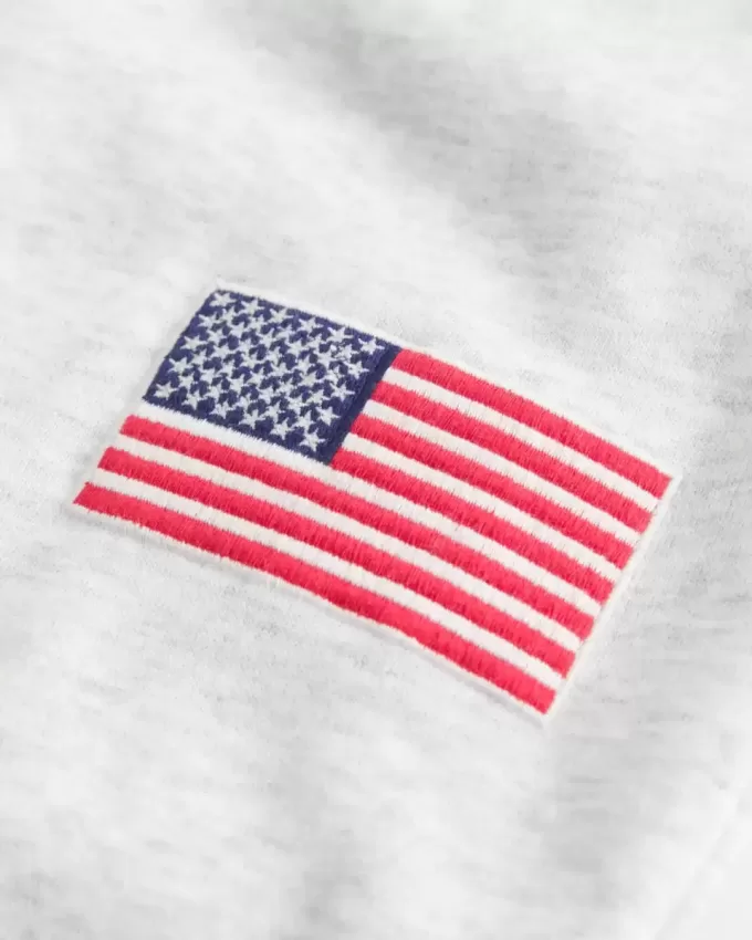 Pantaloni della tuta dritti con grafica della bandiera americana Pantaloni della tuta dritti con grafica della bandiera americana