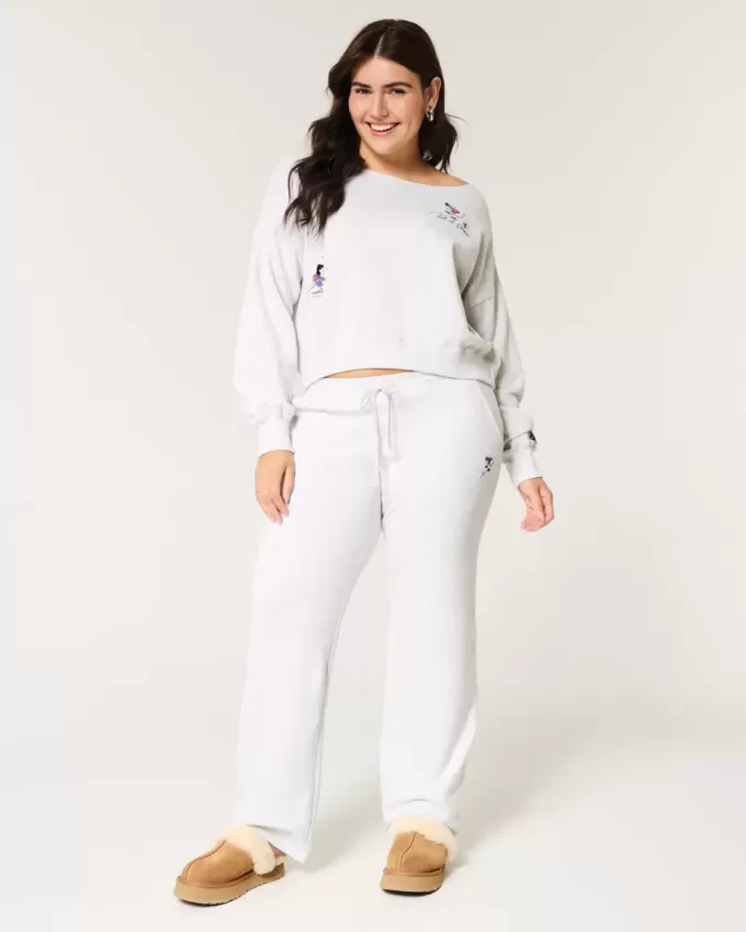 Pantaloni della tuta dritti con grafica Snoopy Pantaloni della tuta dritti con grafica Snoopy