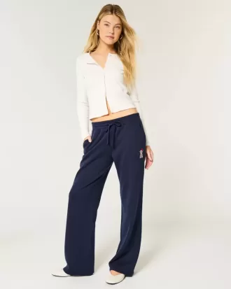 Pantaloni della tuta dritti con grafica Teddy Bear