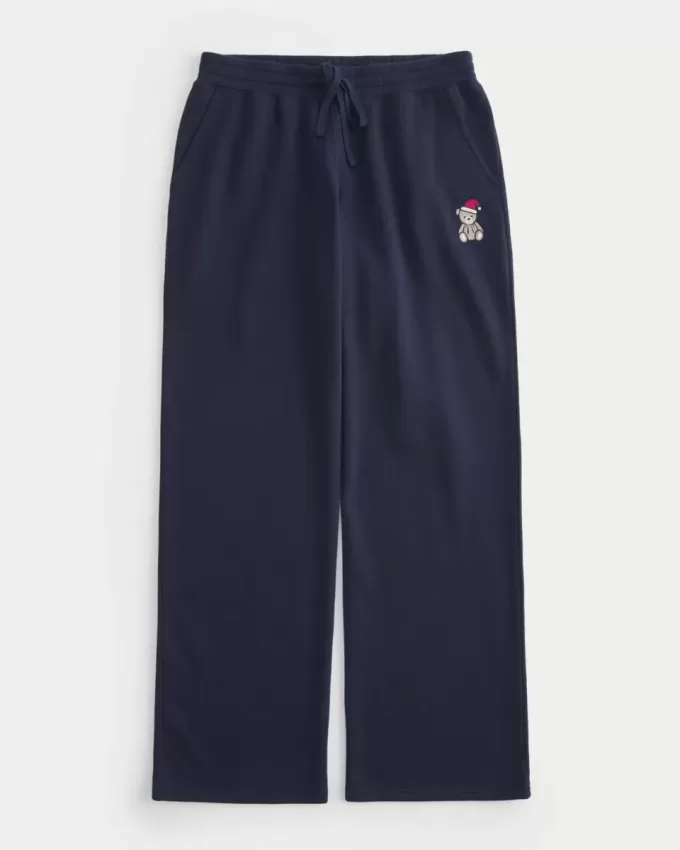 Pantaloni della tuta dritti con grafica Teddy Bear Pantaloni della tuta dritti con grafica Teddy Bear