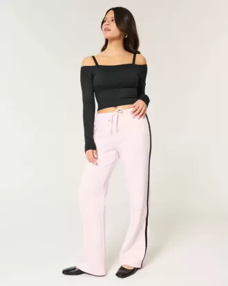Pantaloni della tuta dritti con strisce laterali